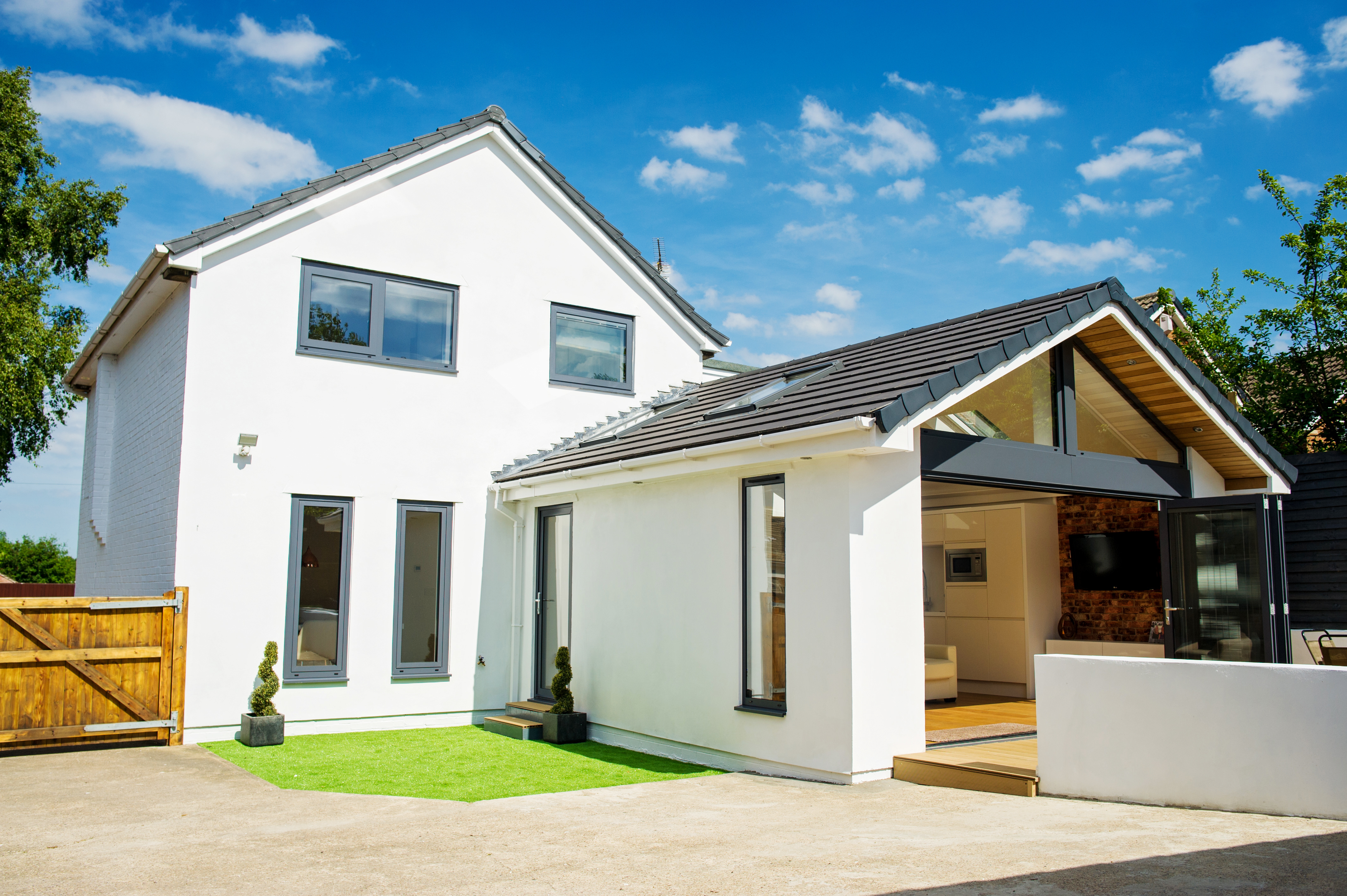 Grey extension windows