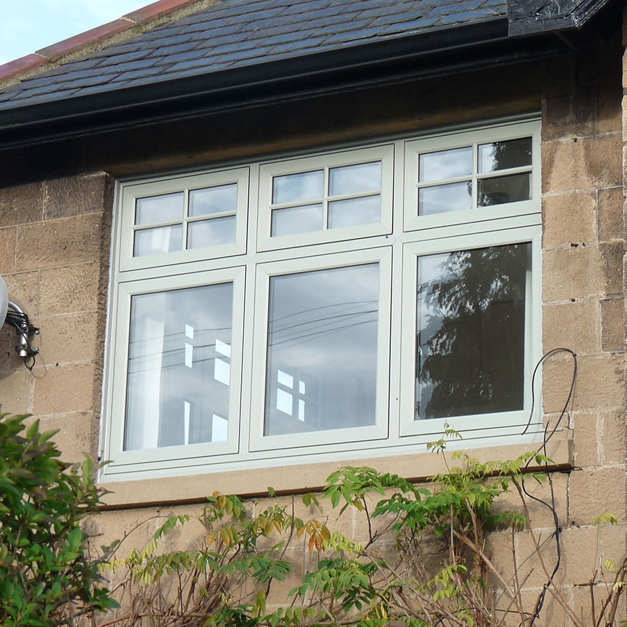 Coloured Flush sash upvc windows